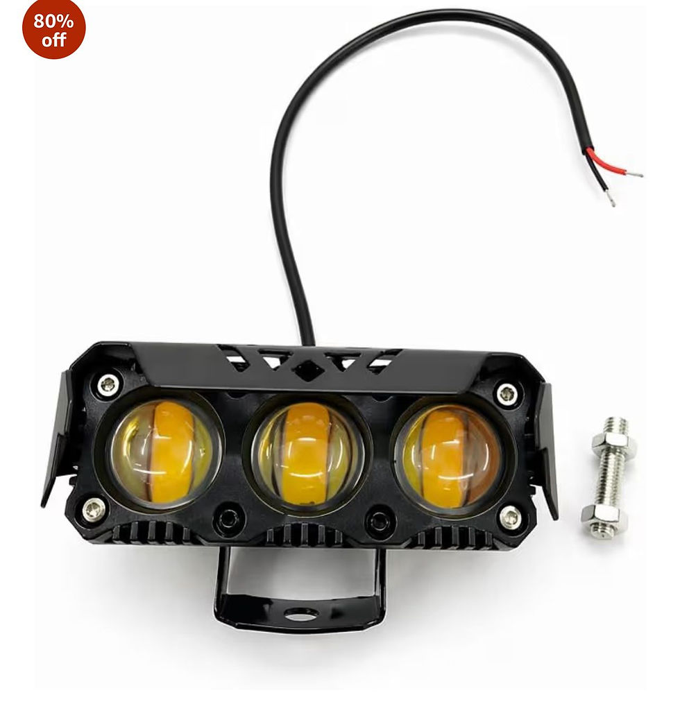 3 LED Shutter Light (Single Pc) White/Yellow with Flash