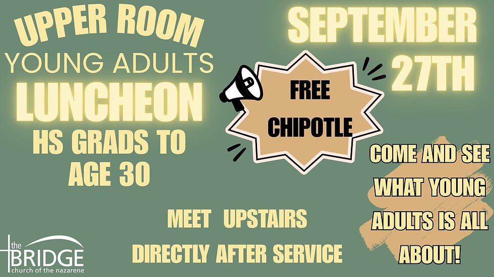 Upper Room Young Adults - Luncheon
