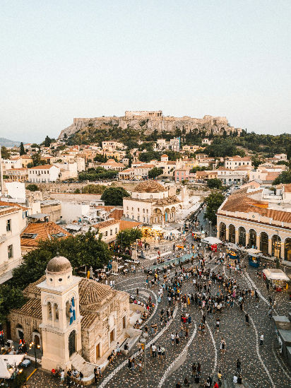 Panoramic view of Athens city from the Acropolis hill_edited