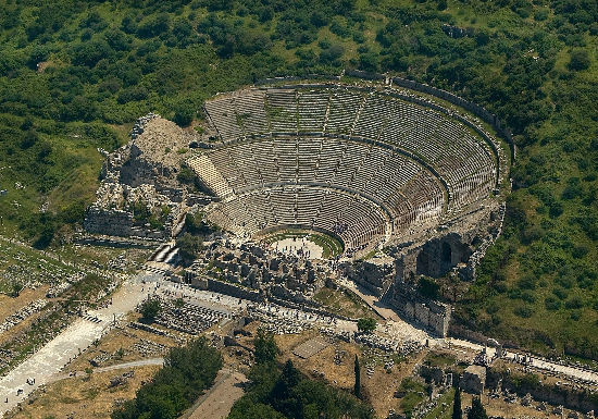Aerial view of the Great Theatre of Ephesus with surrounding hills_edited