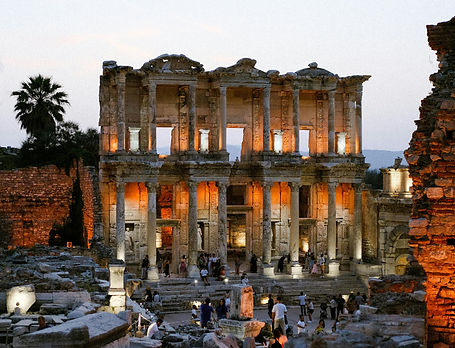 Library of Celsus at the ancient city of Ephesus, Turkey
