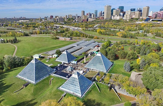 Muttart Conservatory pyramids Edmonton Alberta