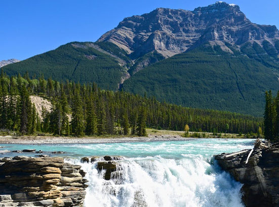 Athabasca Falls Jasper waterfall Canadian Rockies