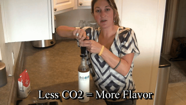 Hot Coffee Concentrate Instructional - less CO2 is more flavor