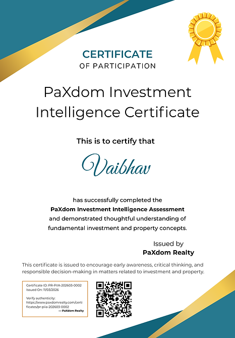 PaXdom Investment Intelligence Assessment