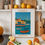 Thumbnail: Fowey Cornwall framed and on a kitchen top