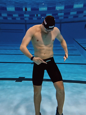 Olympic Swimmer wearing arena Veloce Tech Suit