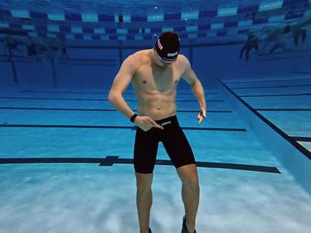 Olympic Swimmer wearing arena Veloce Tech Suit