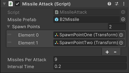 Missile Attack Attributes