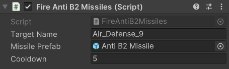 Anti B2 Missile Attributes