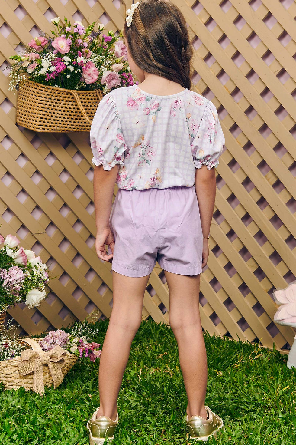 Miniatura: Conjunto Lilás Floral