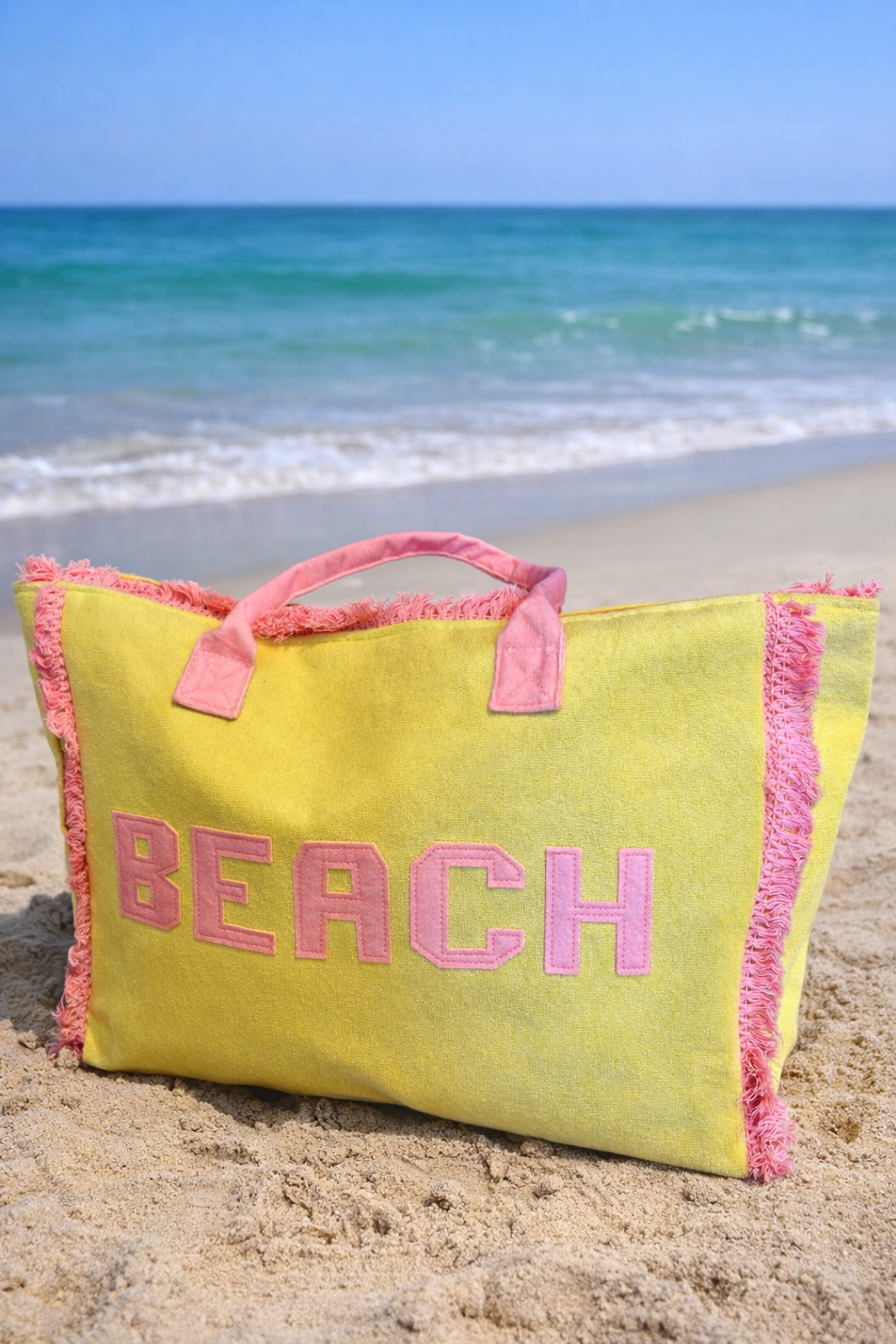 Sacs plage BEACH jaune