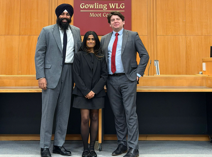 Windsor Law Team Shines at the Canadian Copyright Policy Moot with Second Place for each of: Best Policy Briefing (oral) and Best Memorandum to Cabinet (written)!