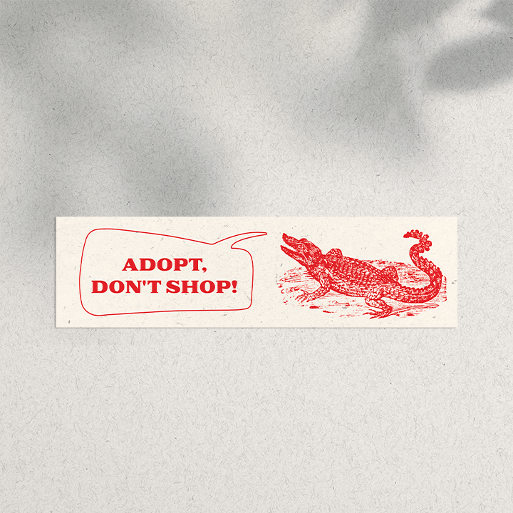 Thumbnail: Adopt, Dont Shop! Bumper Sticker