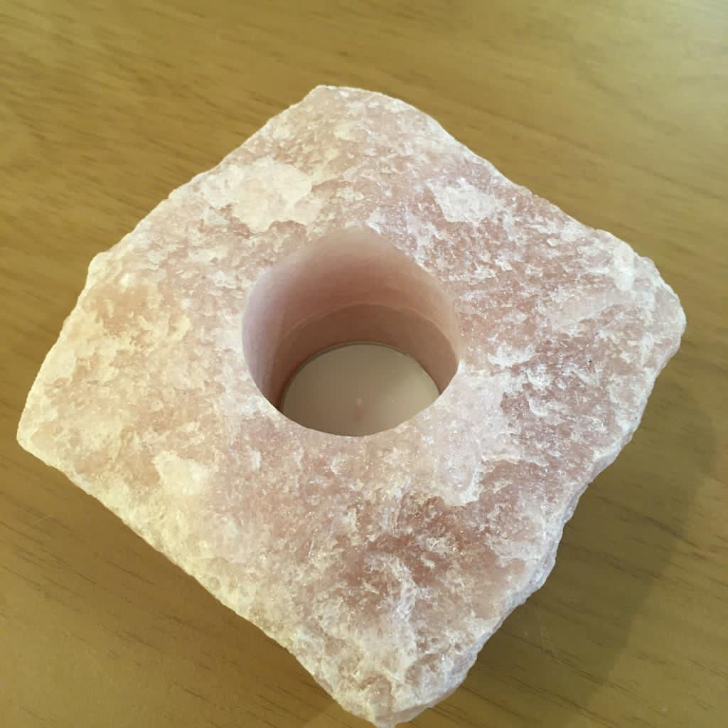 Rose Quartz Tee-light Holder