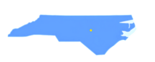 Solid image of the outline of North Caro