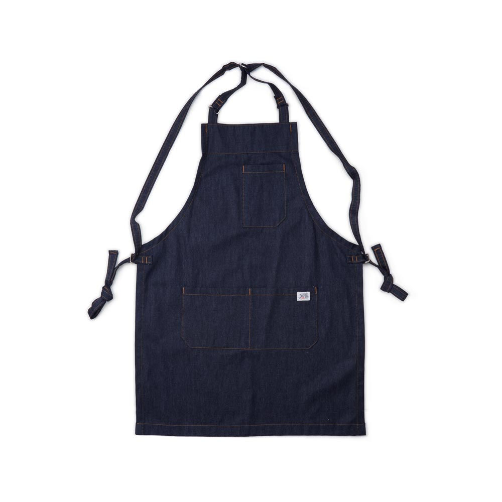 Avental Denim de Suspensório