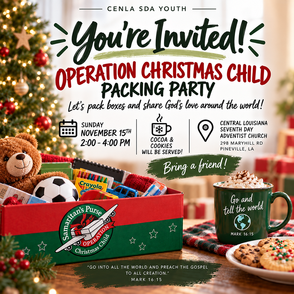 Operation Christmas Child Packing Party