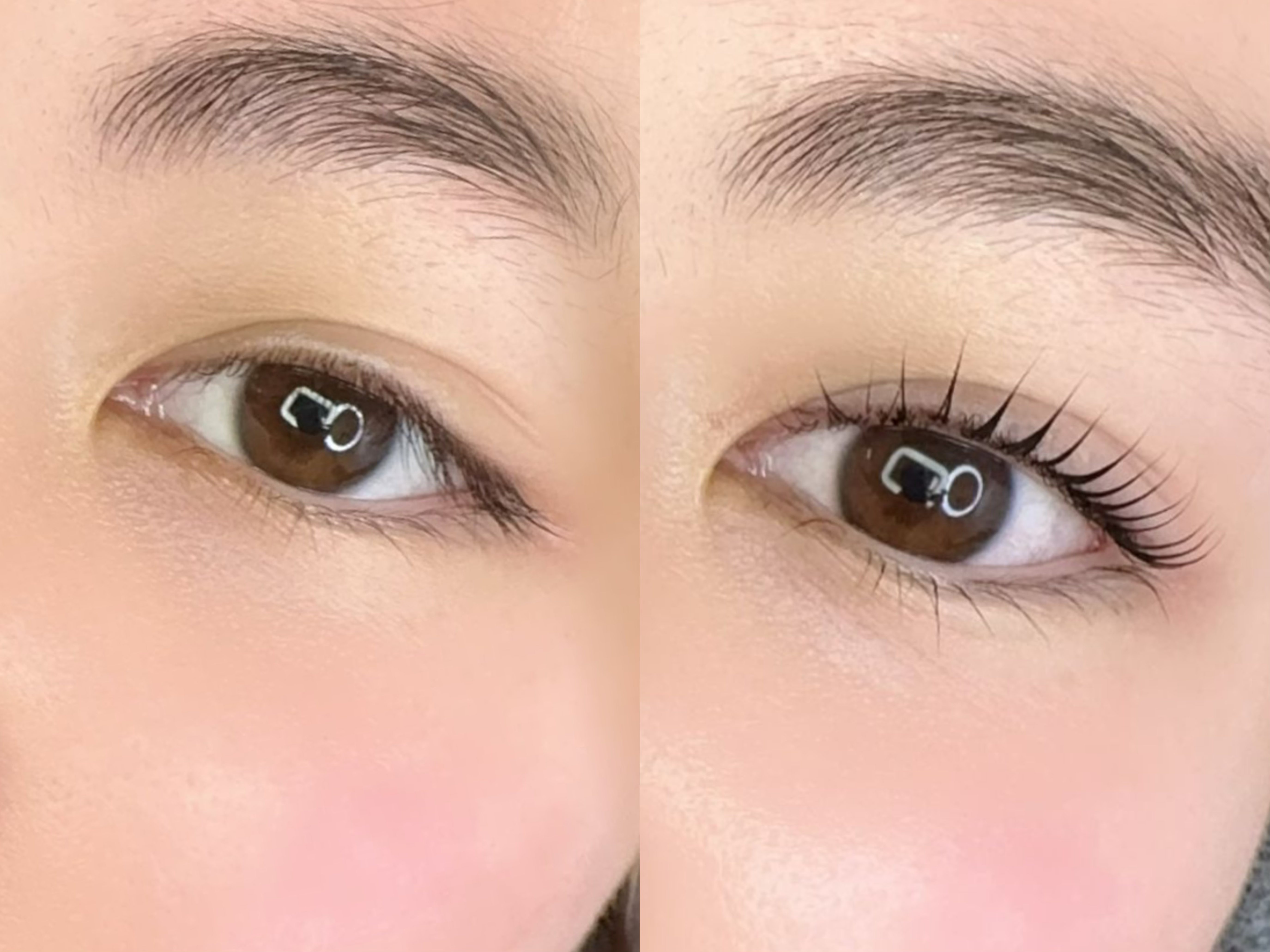 Real student work — Korean Lash Lift
