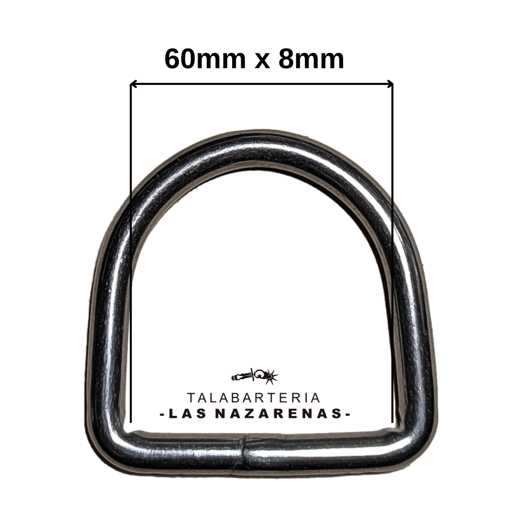 Media Argolla Aro D Acero Inoxidable Soldada