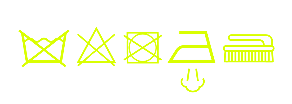 Pflegesymbole zur Teppichreinigung