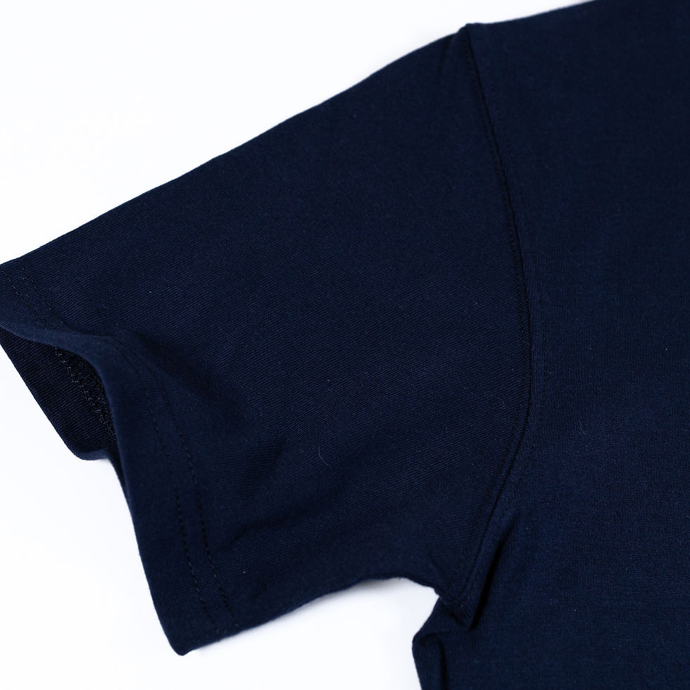 縮圖：Essence 重磅純棉圓領 Tee 藏青色┃TPX-0026-CTQ-BL7
