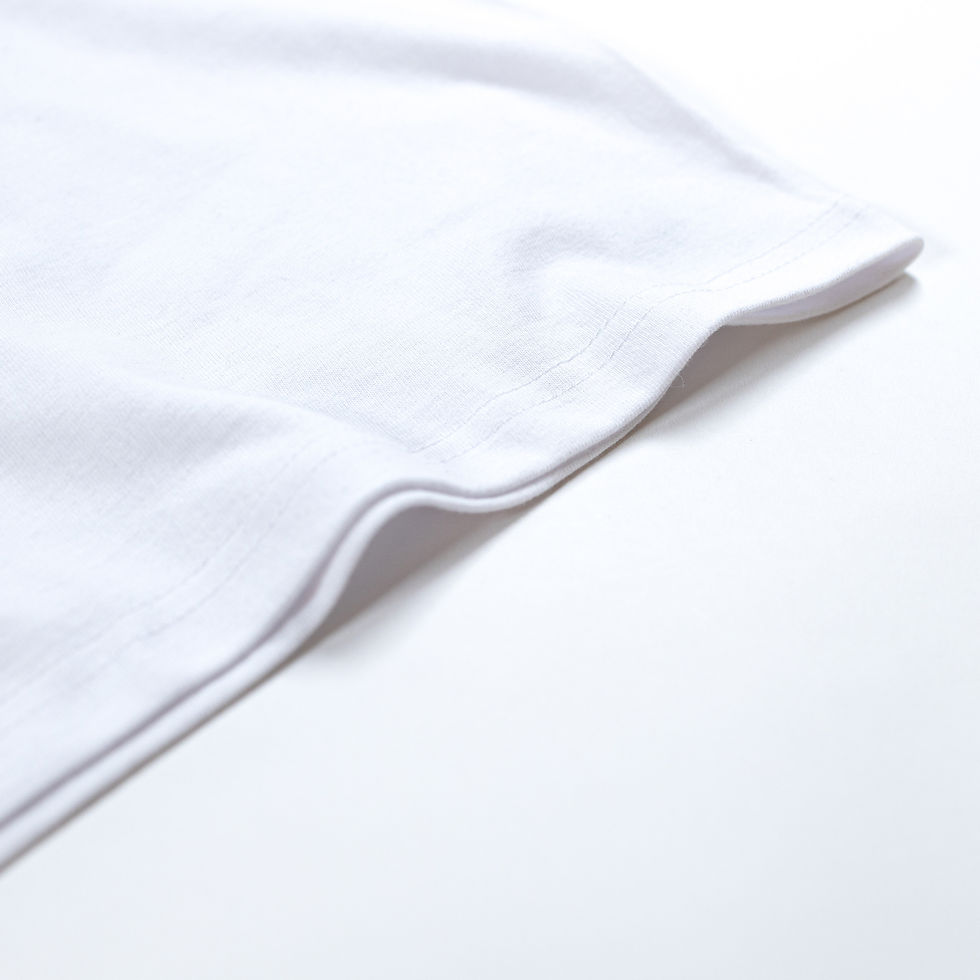 縮圖：Essence 純棉重磅圓領短袖胸袋 Tee 白色┃TPX-026-CPTQ-WH1