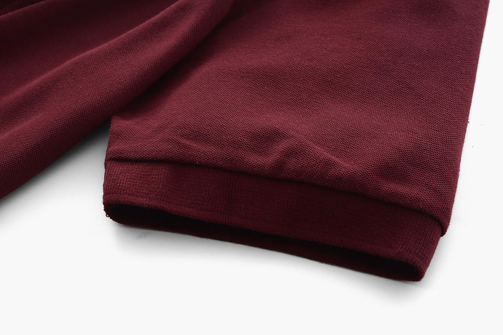 縮圖：Regular 純棉珠地 Polo Shirt 紅酒色 ┃TPX-0021-CPB-RD2