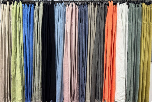 Thumbnail: Wide leg linen/viscose trouser 
