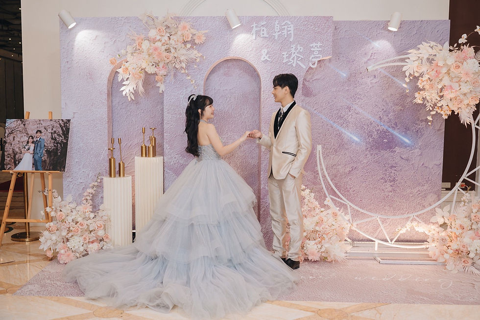 霧紫系婚禮佈置設計｜麋鹿小姐 Miss Elk 打造優雅質感婚禮佈置