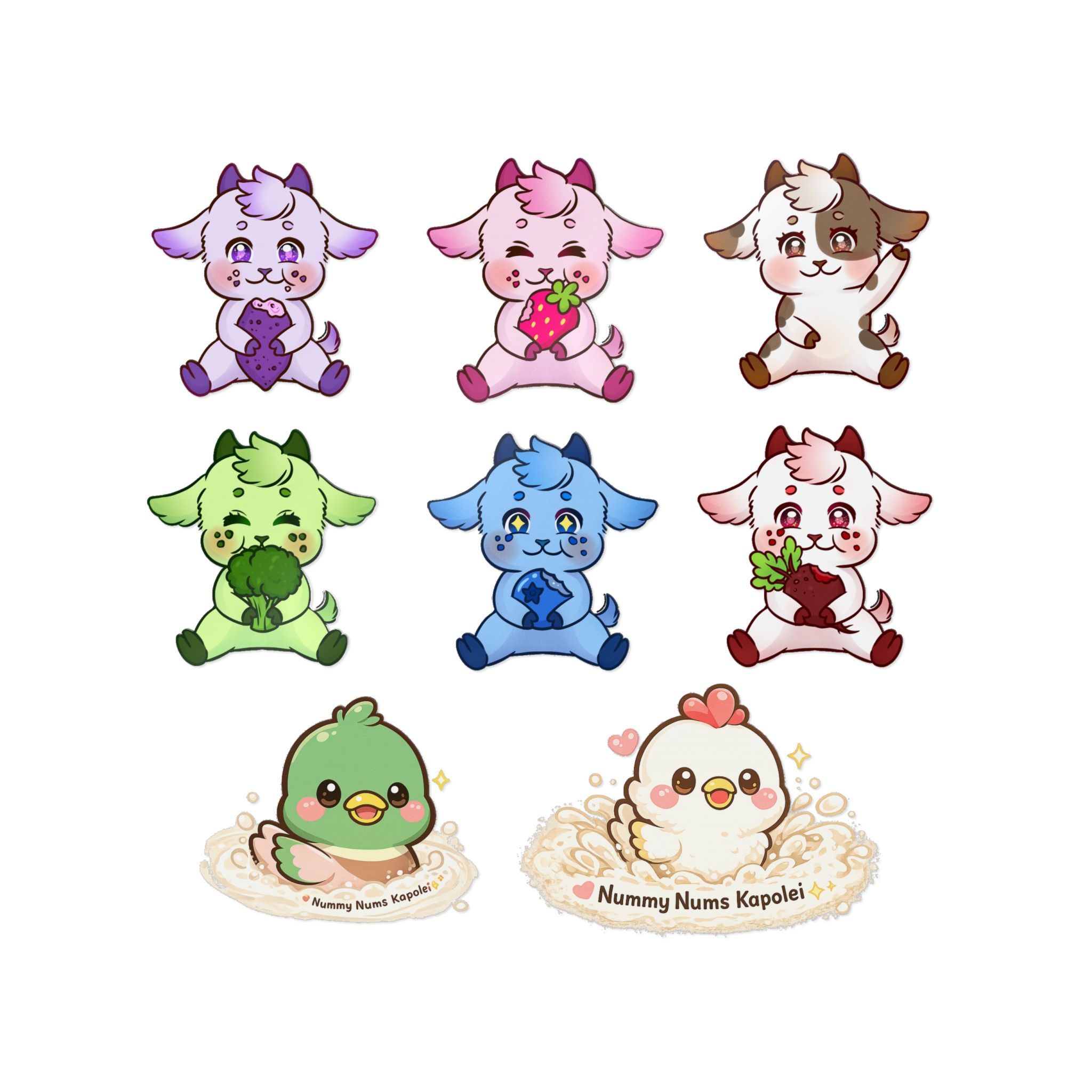 Nummy Nums Sticker Sheet