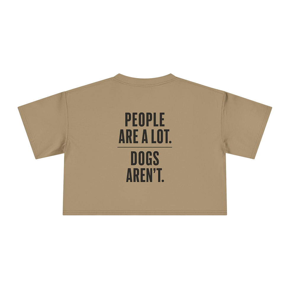 Thumbnail: People Are A lot Nums Cropped Tee