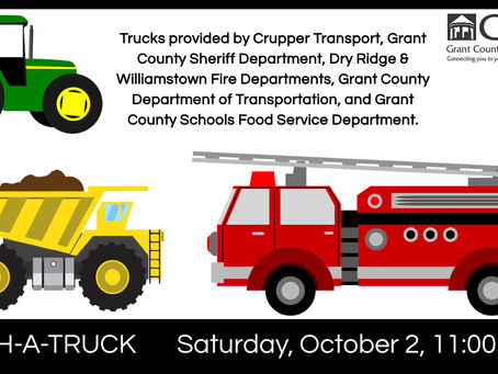 Touch-A-Truck: Saturday, October 2nd