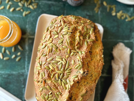 Zucchini bread με σπανάκι, φέτα και ντοματίνια