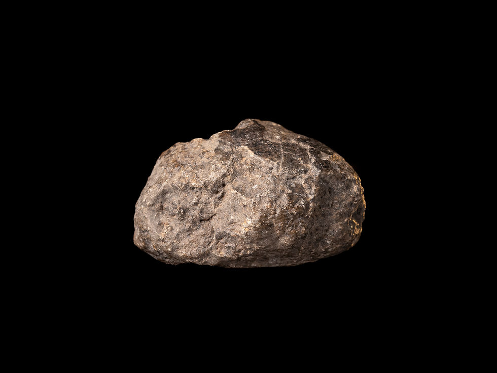 Miniatura: Imagen fotografía vista frontal meteorito eucrita Jikharra 001 procedente de Vesta