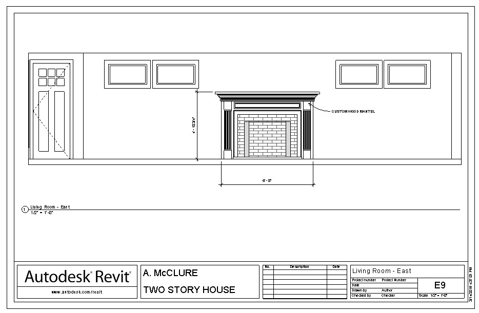 Revit Two Story House Ughs Architecture