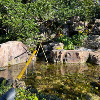 Epcot Gardens in Japan have really cool bamboo level that create waterways