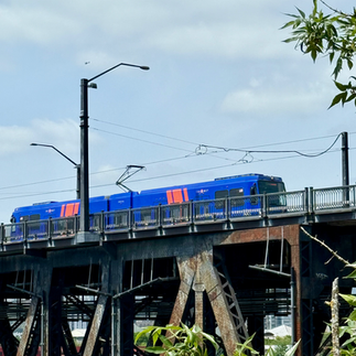 Oregon Portland train over tressle