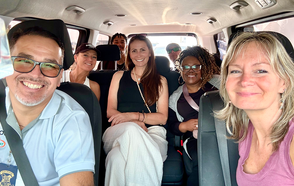 Our 6 person shuttle was a great ride.