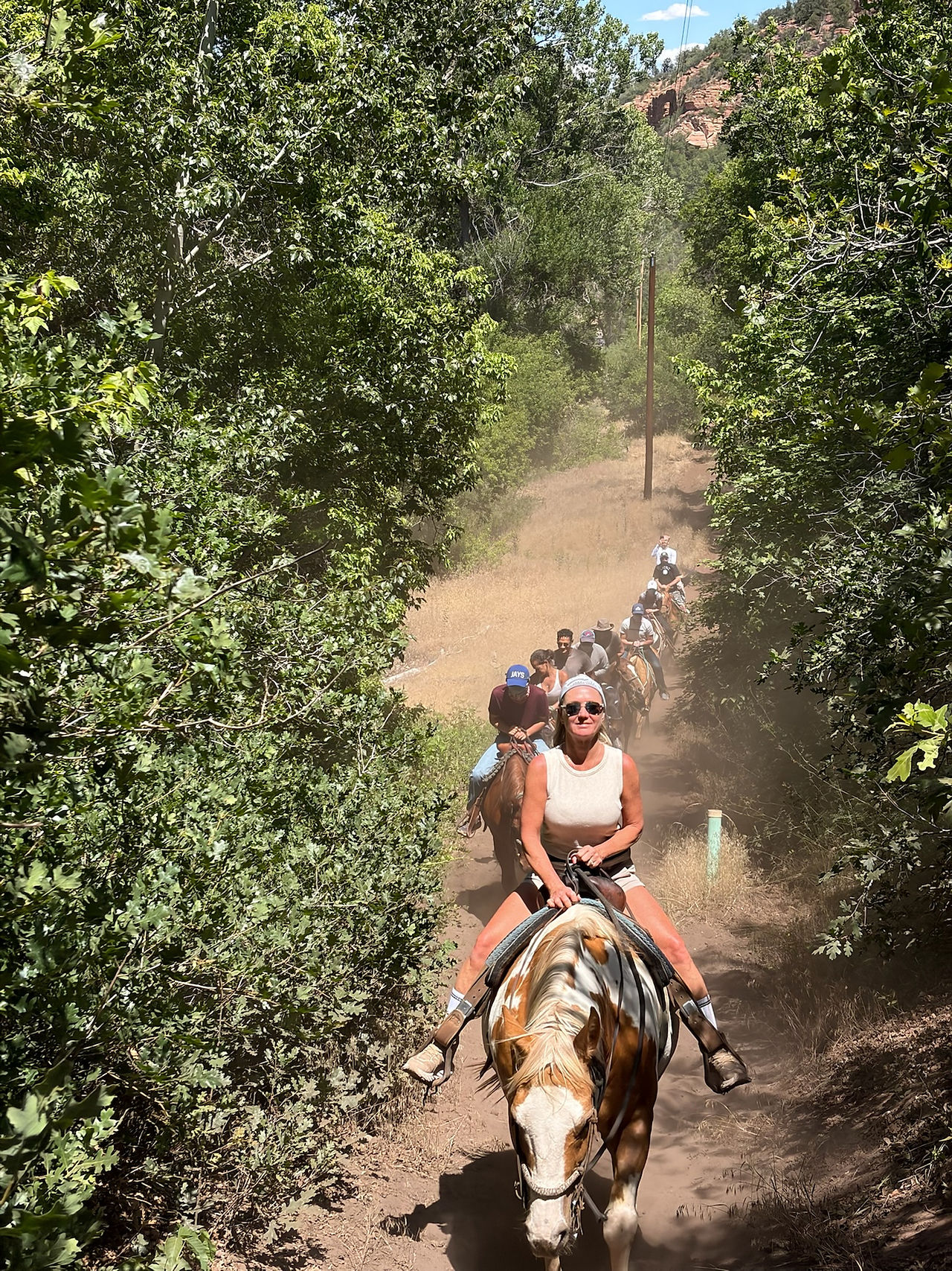Group Horseback Riding at Cave Lakes
