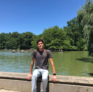 Young man hanging out in Central Park 