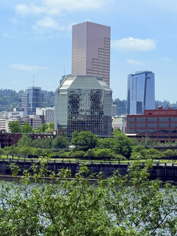 The city of Portland Oregon buildings