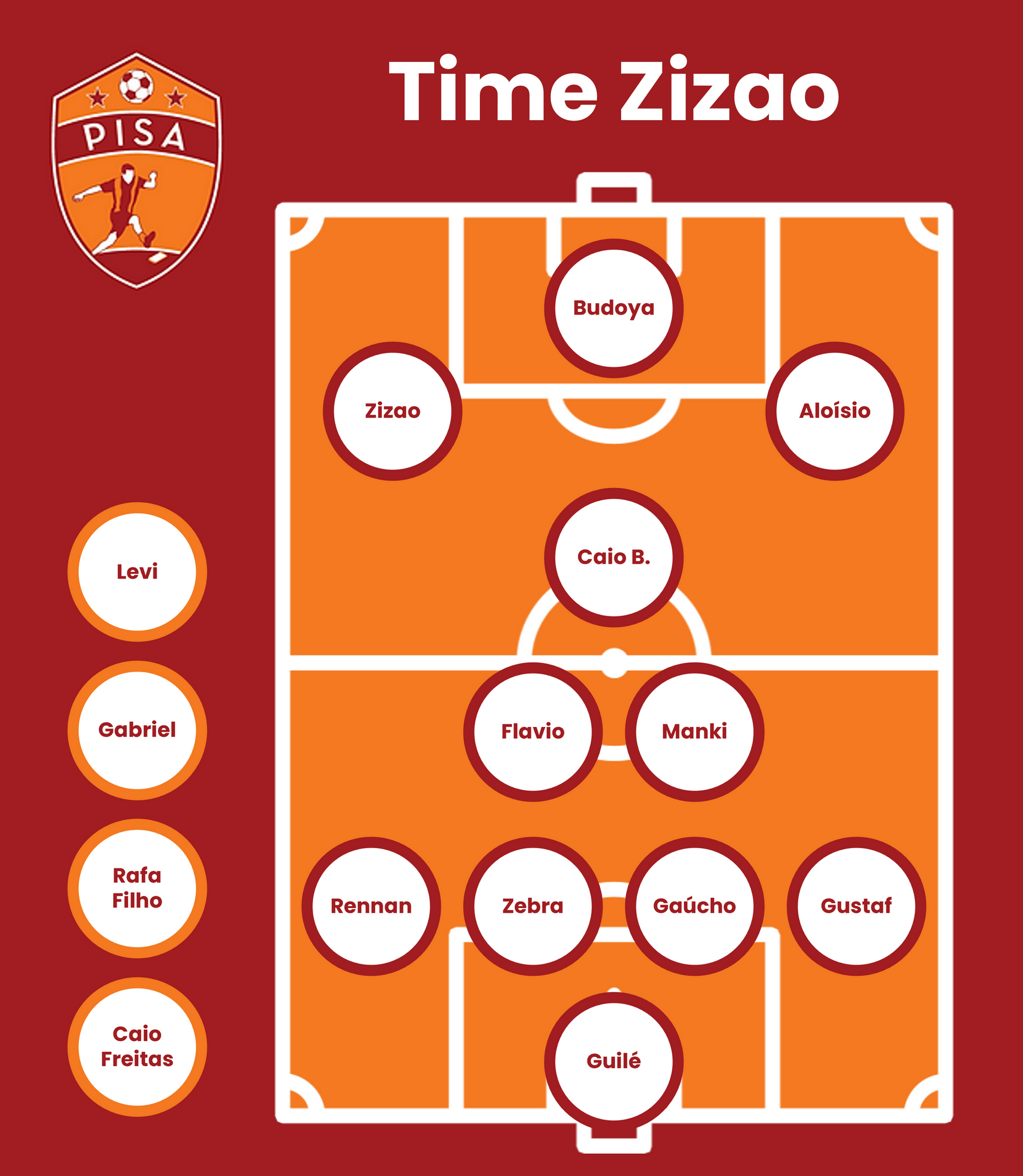 Time vinho e laranja