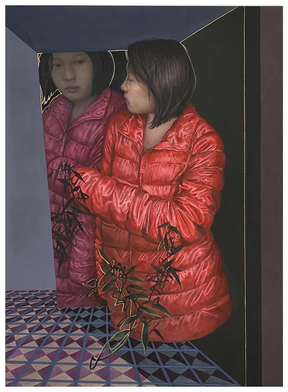 双生/纸本水彩/2016/110cmX78cm