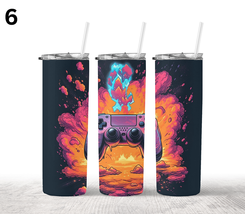 Thumbnail: 20 oz Personalize Gamer tumbler's