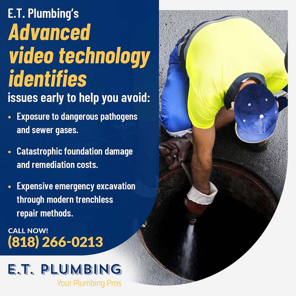 Plumbing technician performing advanced sewer camera inspection to identify underground pipe issues before trenchless repair