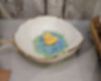 duck pond porcelain trinket bowl