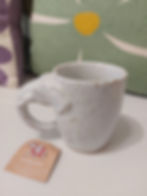 white speckled elephant mug