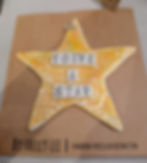 porcelain star hanging decoration