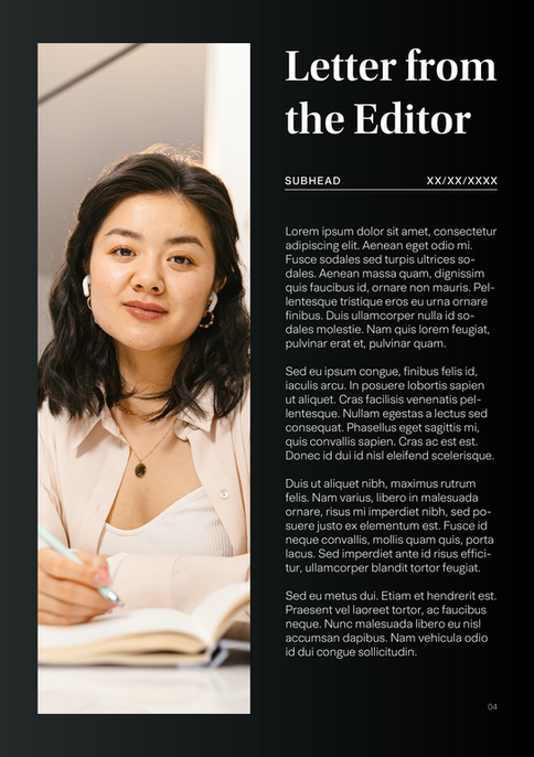 Letter to the Editor Page